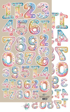 Extras 6 x 12 Single Sheet Numbers