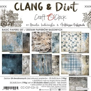 Clang & Dirt 8 x 8 Basic Papers Double Sided