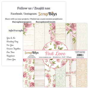 First Love 8x8 Double Sided Pad
