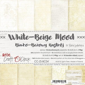 Basic White-Beige Mood 8 x 8 Double Sided