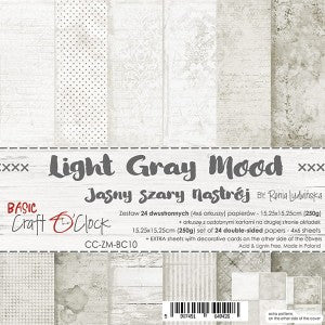 Basic Light Gray Mood 6 x 6 Double Sided