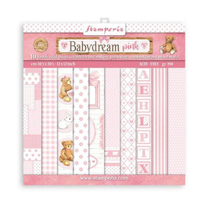 SBBL107 Paper Pad (12"x12") Babydream Pink