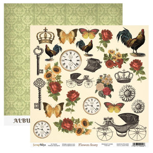 Flowers Story 07 Elements Double Sided 12 x 12
