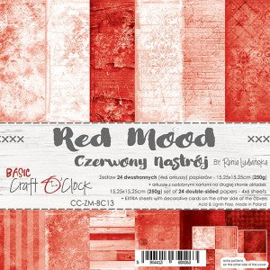 Basic Red Mood 6 x 6 Double Sided