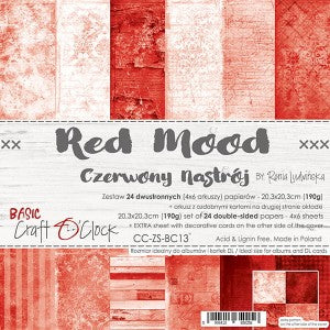 Basic Red Mood 8 x 8 Double Sided