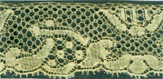 A138 Vintage Lace 1" Price per yard Gold