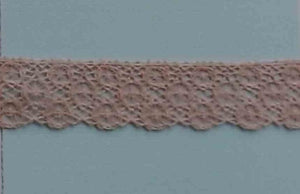 A204 Vintage Lace 5/8" Price per yard Rose
