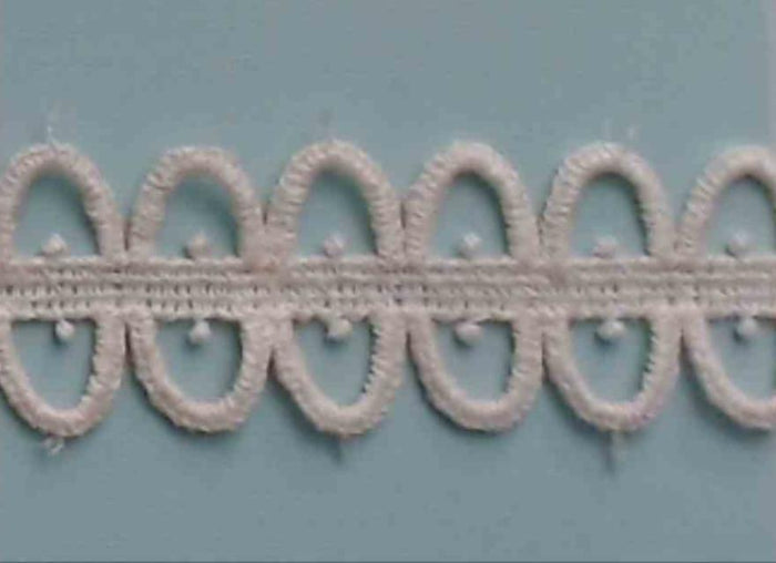 A212 Vintage Lace 1" Price per yard Ivory
