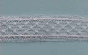 A401 Vintage Insertion Lace 5/8" Price per yard White