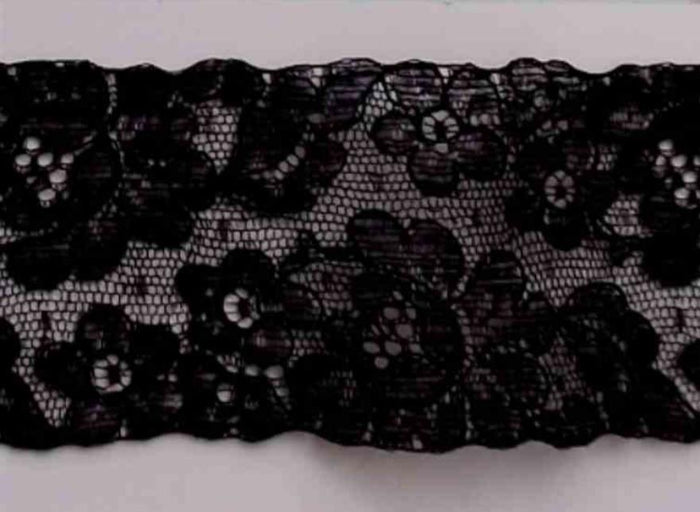 A404 Vintage Lace 1 3/4" Price per yard Black