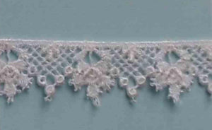 A405 Vintage Lace 3/4" Price per yard Rayon White