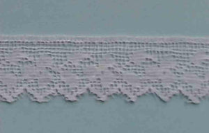 A406 Vintage Lace 7/8" Price per yard White
