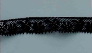 A410 Vintage Lace 1/2" Price per yard Black