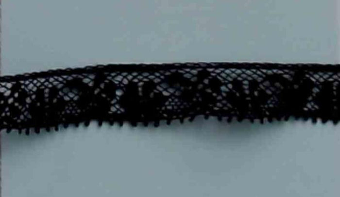 A410 Vintage Lace 1/2" Price per yard Black