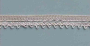 A418 Vintage Lace 3/8" Price per yard Ivory Rayon