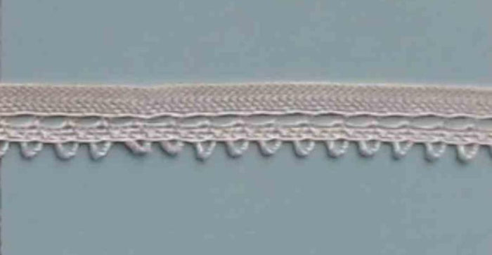 A418 Vintage Lace 3/8" Price per yard Ivory Rayon