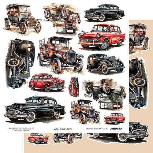 Cars #1 Double Sided 12 x 12