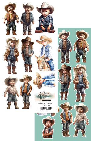 Little Cowboy Extras 6 x 12 Single Sheet