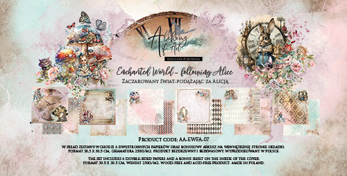 Enchanted World Following Alice 12 x 12 Double Sided