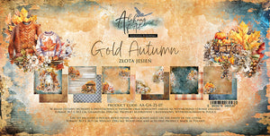 Gold Autumn 12 x 12 Double Sided