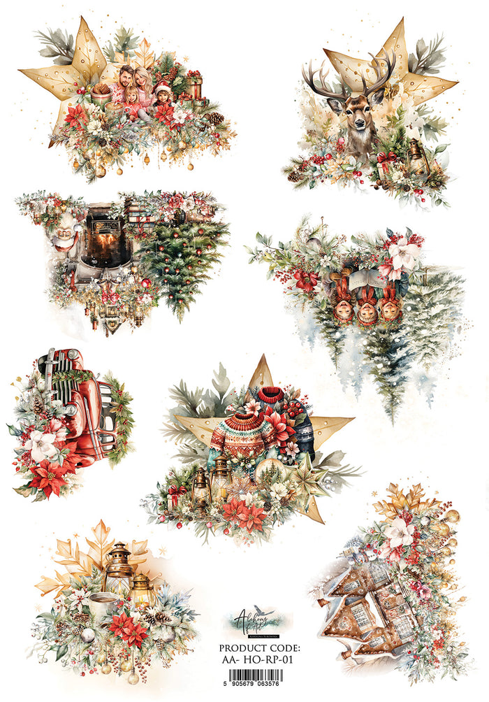 Rice Paper A4 #1 HO HO HO