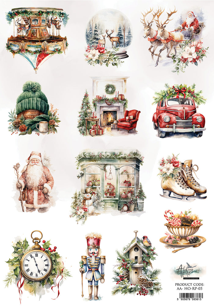 Rice Paper A4 #5 HO HO HO