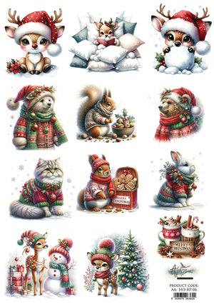 Rice Paper A4 #6 HO HO HO