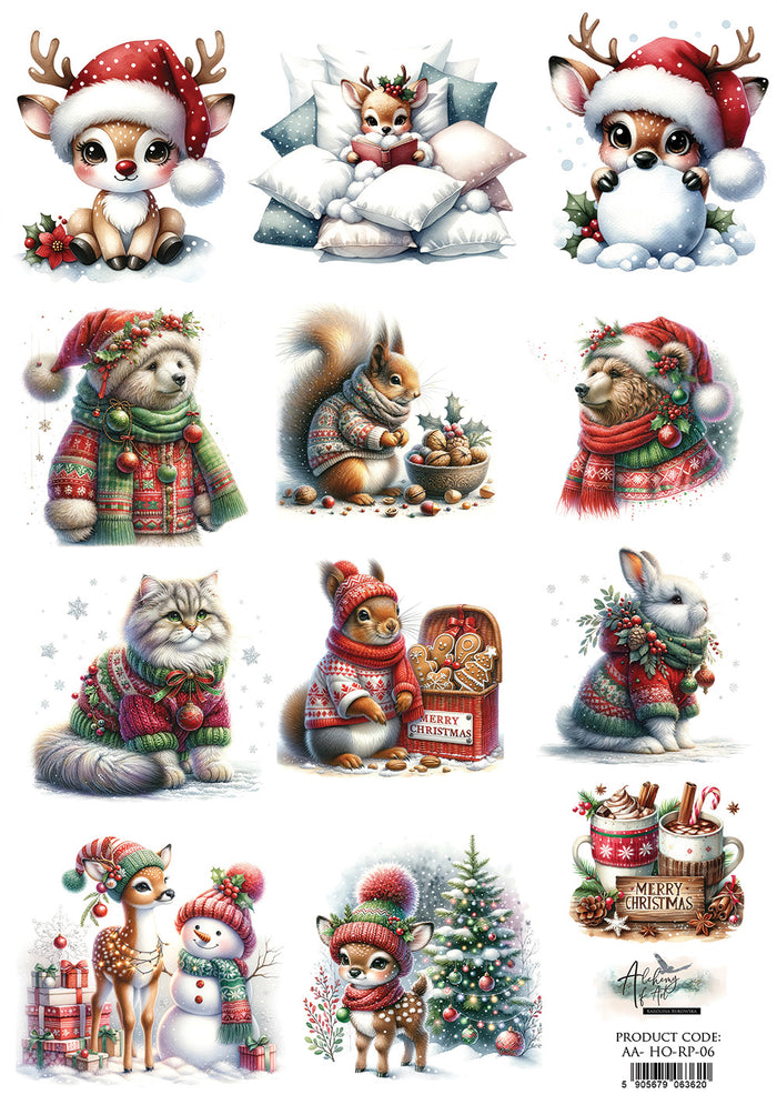 Rice Paper A4 #6 HO HO HO