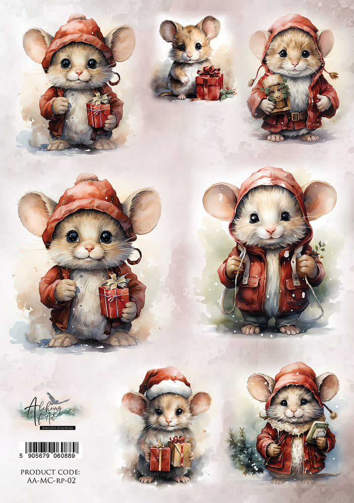 Rice Paper A4 #2 Merry Christmas