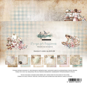 Recipe for Happiness 8 x 8 Double Sided