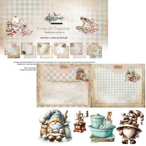 Recipe for Happiness 8 x 8 Double Sided