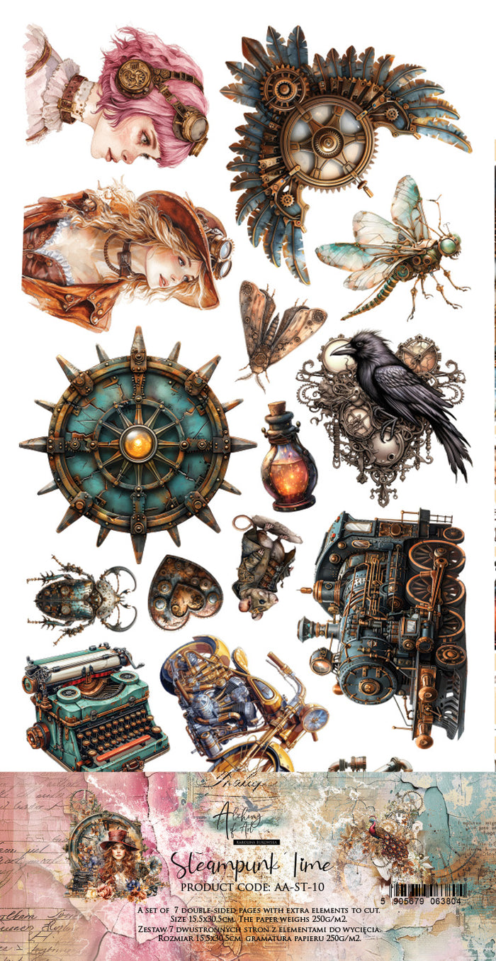 Steampunk Time Extras 6 x 12 Set/8