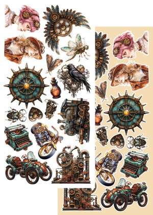 Steampunk Time Extras 6 x 12 Set/8