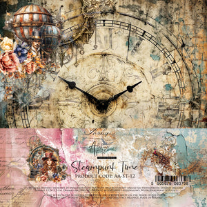 Steampunk Time 6 x 6 Double Sided