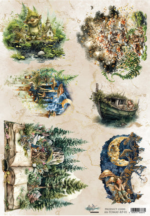 Rice Paper A4 #1 Tales of Moss and Fern