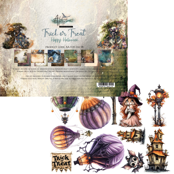 Trick or Treat Halloween 8 x 8 Double Sided