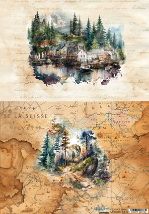 Rice Paper A4 #2 Whispers of the Mountains