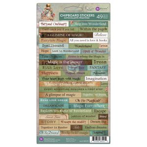 Return to Wonderland Chipboard Stickers