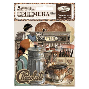 DFLCT35  Ephemera Adhesives Coffee and Chocolate