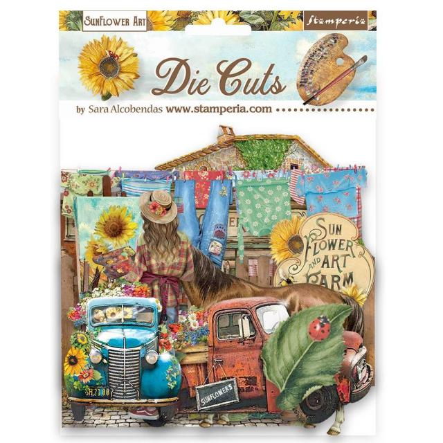 DFLDC77 Die Cuts Sunflower Art