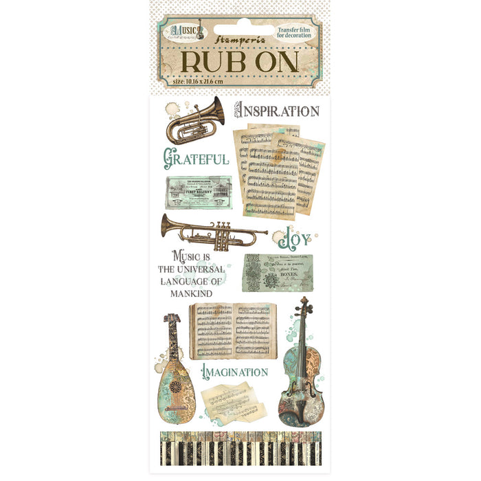 DFLRB124 Rub On Film 4x8.5" Music Instruments