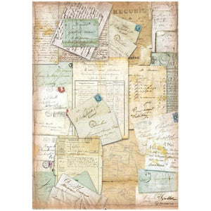 DFSA4777 Rice Paper A4 Around the World Letters