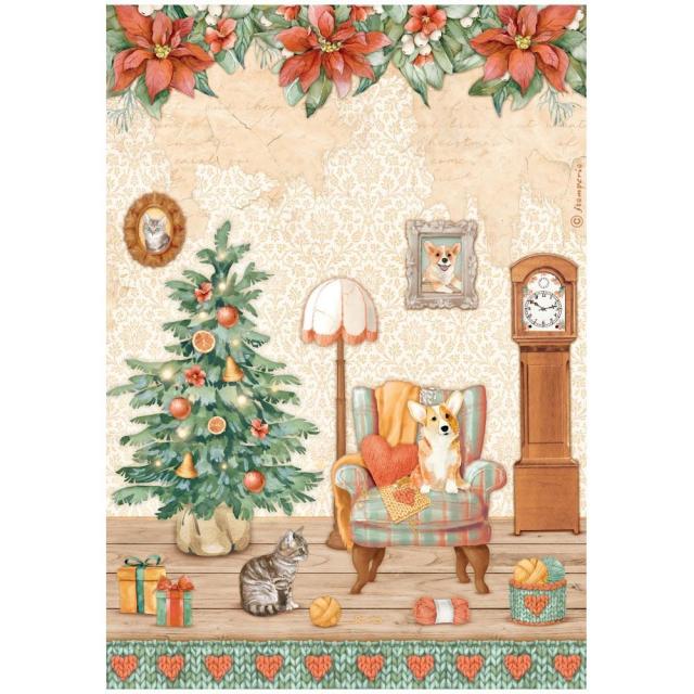 DFSA4807 Rice Paper A4 All Around Christmas Sweet Room