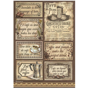 DFSA4826 Rice Paper A4 Coffee and Chocolate Labels