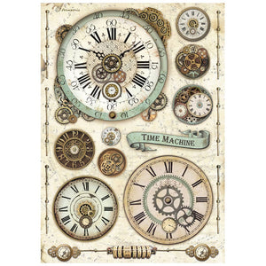 DFSA4838 Rice Paper A4 Voyages Fantastiques Clock