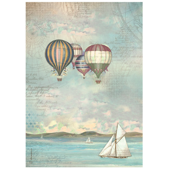 DFSA4860 Rice Paper A4 Sea Land Balloons