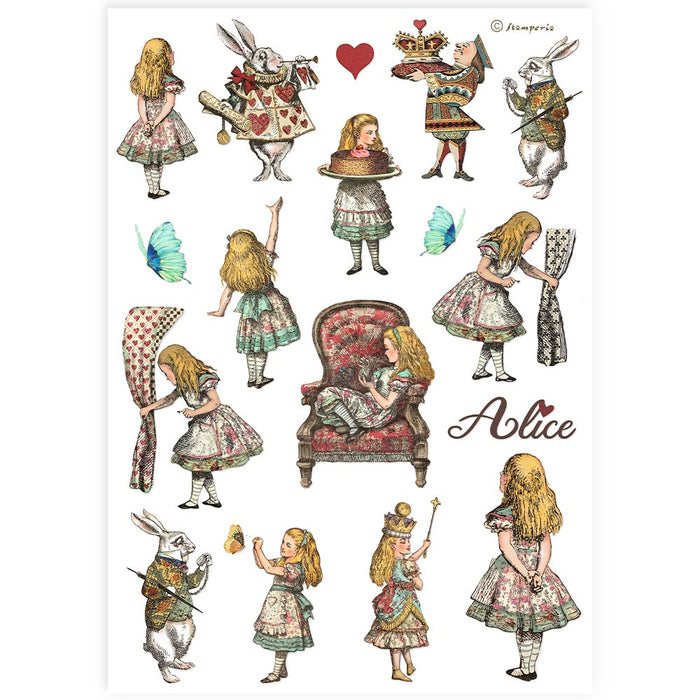 DFSA4904 Rice Paper A4 Alice Elements