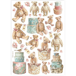 DFSA4928 Rice Paper A4 Teddy Bears
