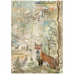 DFSA4951 Rice Paper A4 Forest Fox