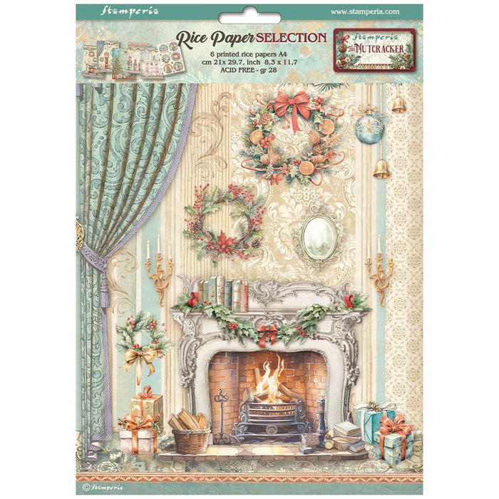 DFSA4XNT Rice Paper A4 Set of 6 The Nutcracker